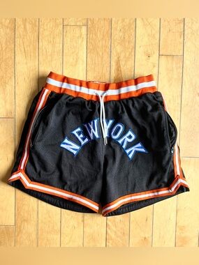 Mr. Throwback New York City Athletic Black/Orange Shorts Size 38